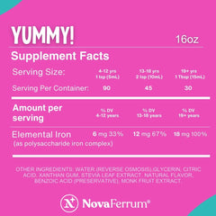 NovaFerrum pouring texture demonstration into spoon, brand shows smooth pourability and easy use