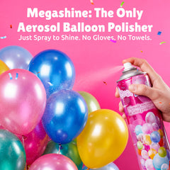 Novedades Peyma spraying gloss on balloons for fast professional finish