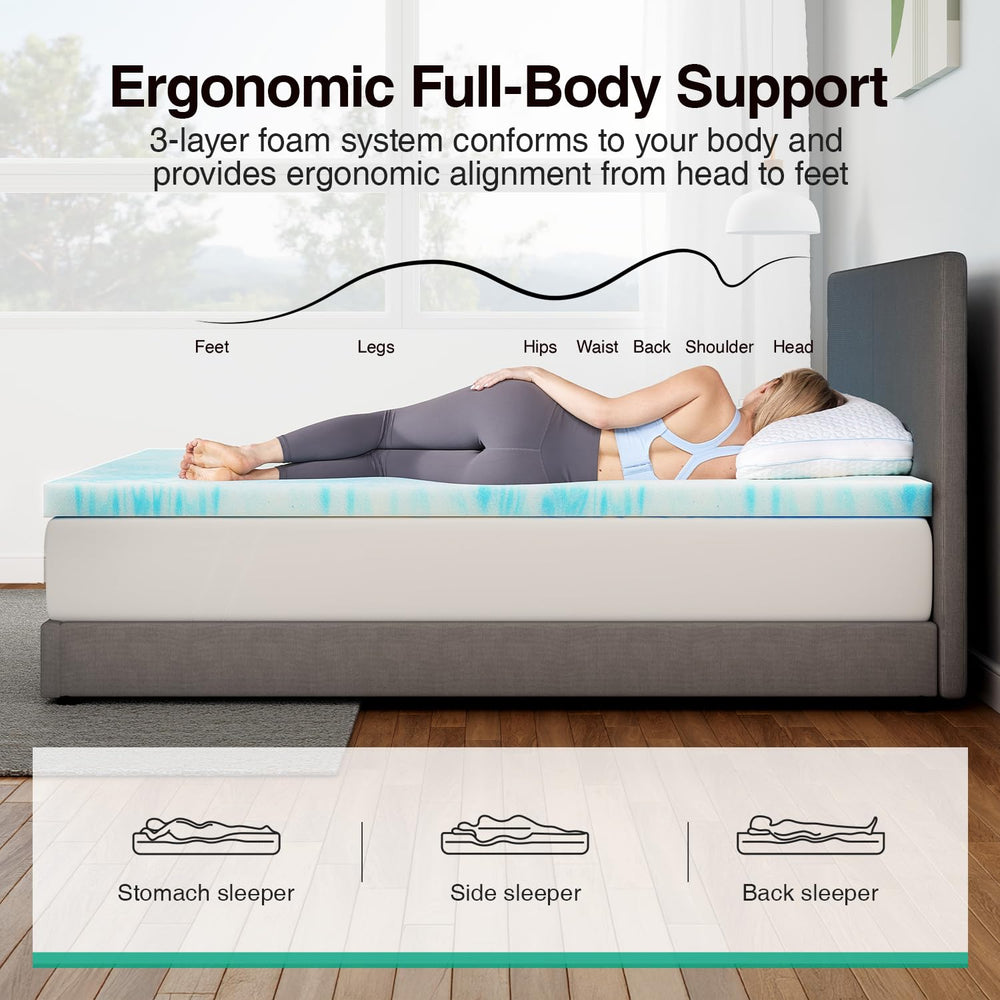 Novilla topper on sofa bed demonstrating instant comfort upgrade