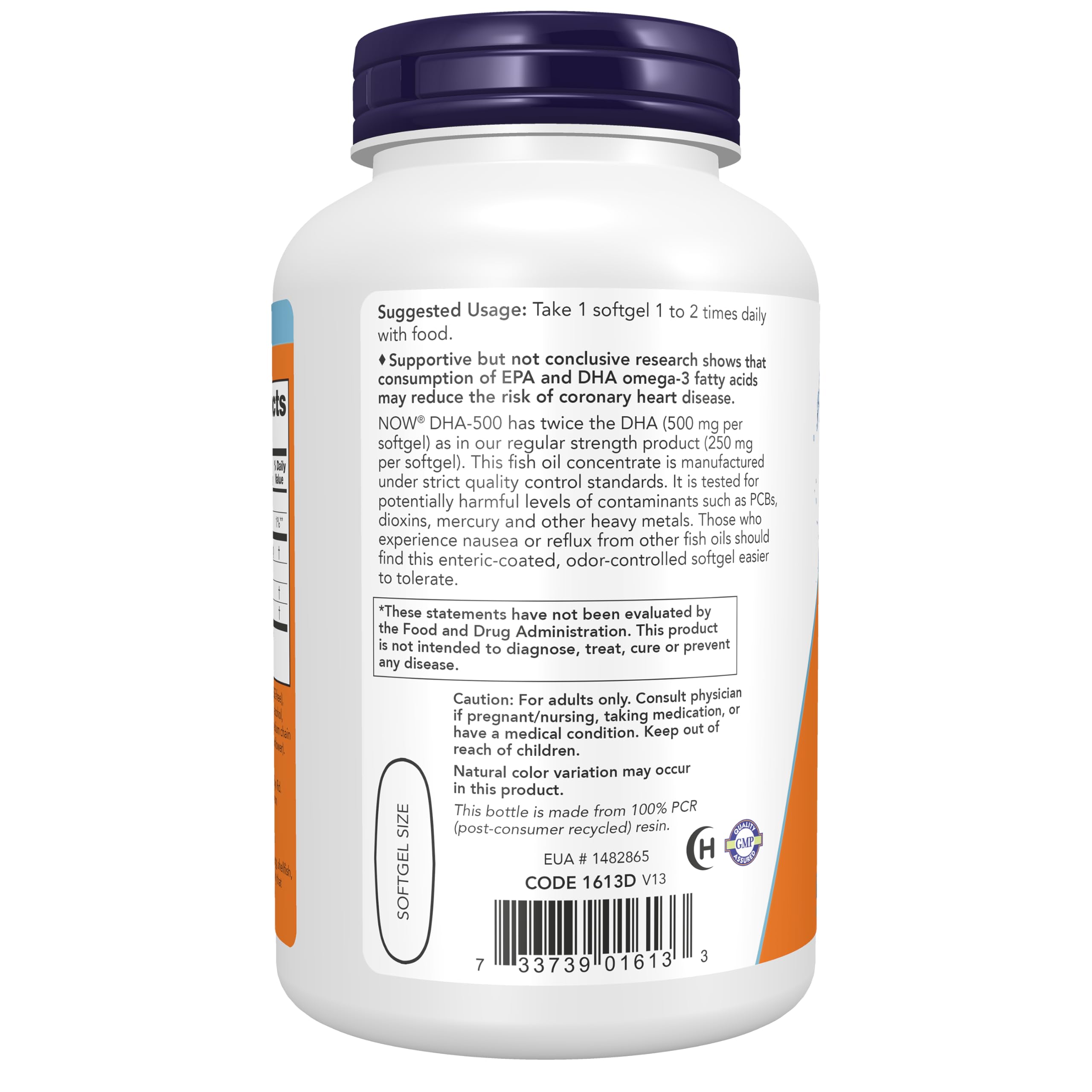 NOW DHA-500 enteric coating cross-section demonstrating reduced reflux