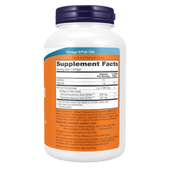 NOW DHA-500 softgels close-up highlighting smooth, odor-controlled surface