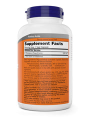 Now Foods closeup of a single 500 mg capsule highlighting free‑form texture benefit
