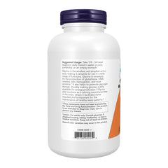 NOW glycine spoon with measured serving for precise dosing benefit