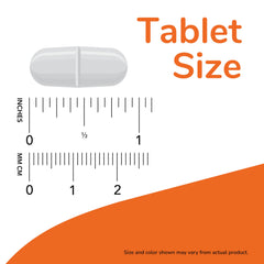 NOW open bottle with tablets spilled, convenient daily supply visible
