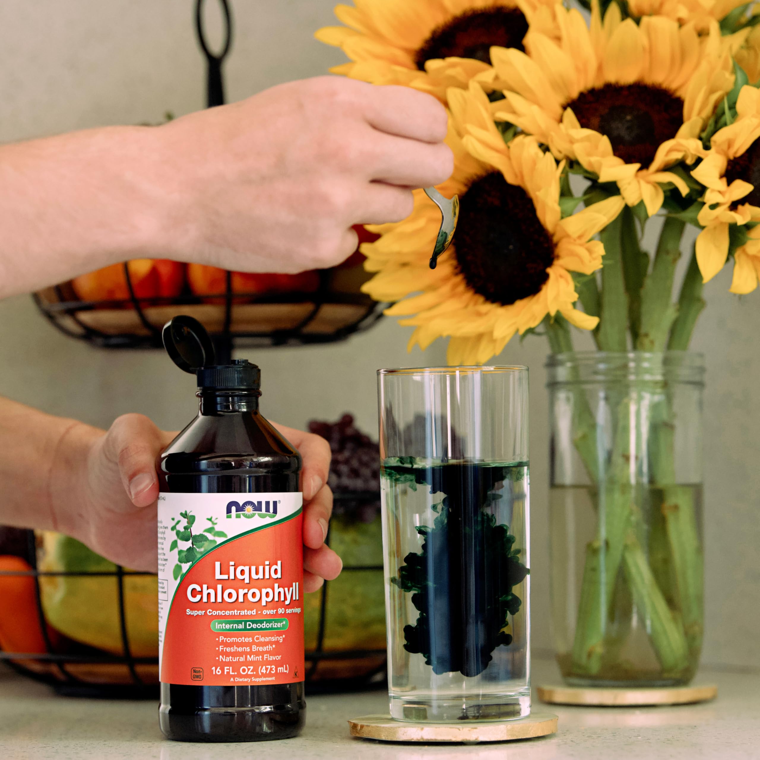 NOW label close-up highlighting ingredients and transparent sourcing benefit
