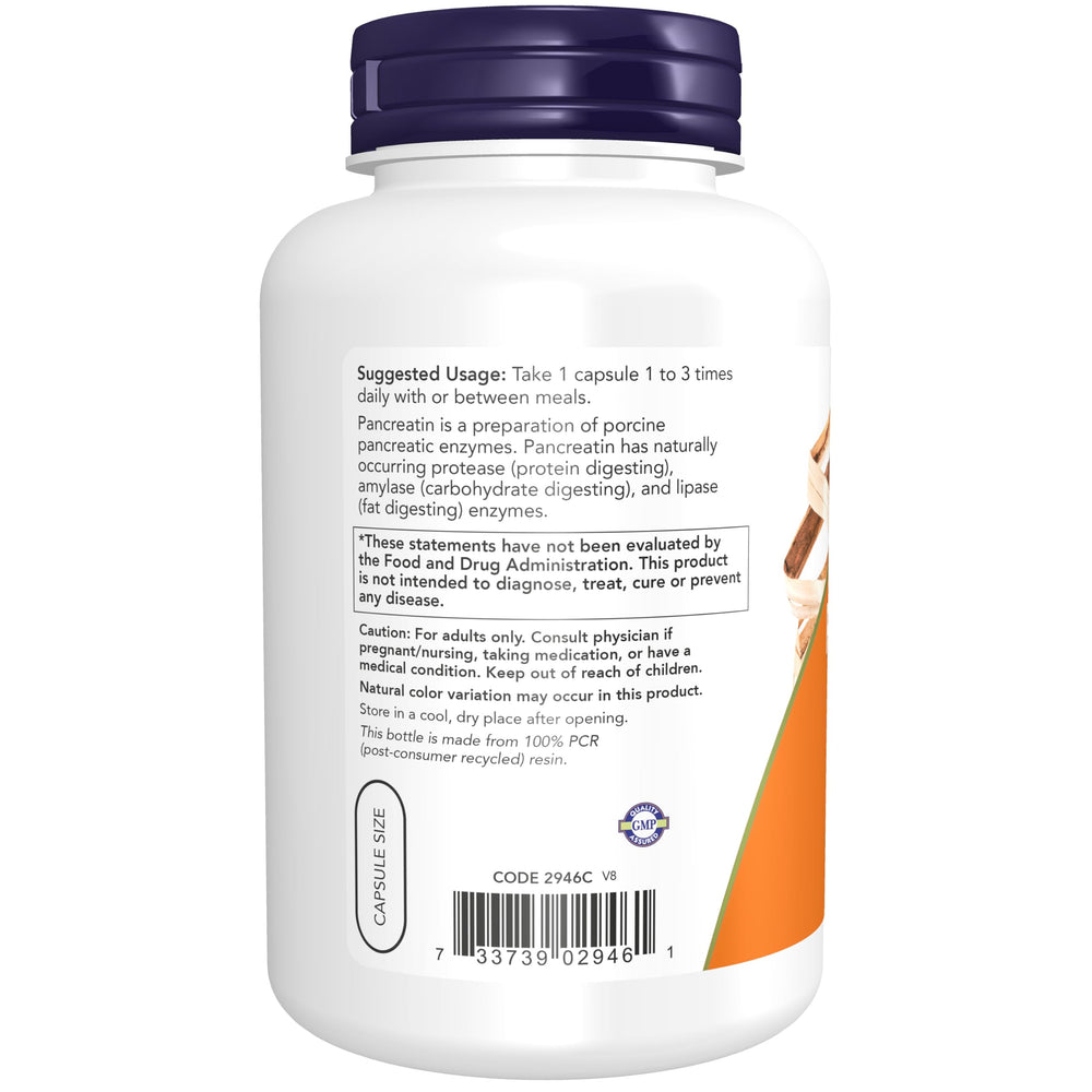 NOW Foods powdered enzyme granules detail illustrating ingredient texture and consistency benefits