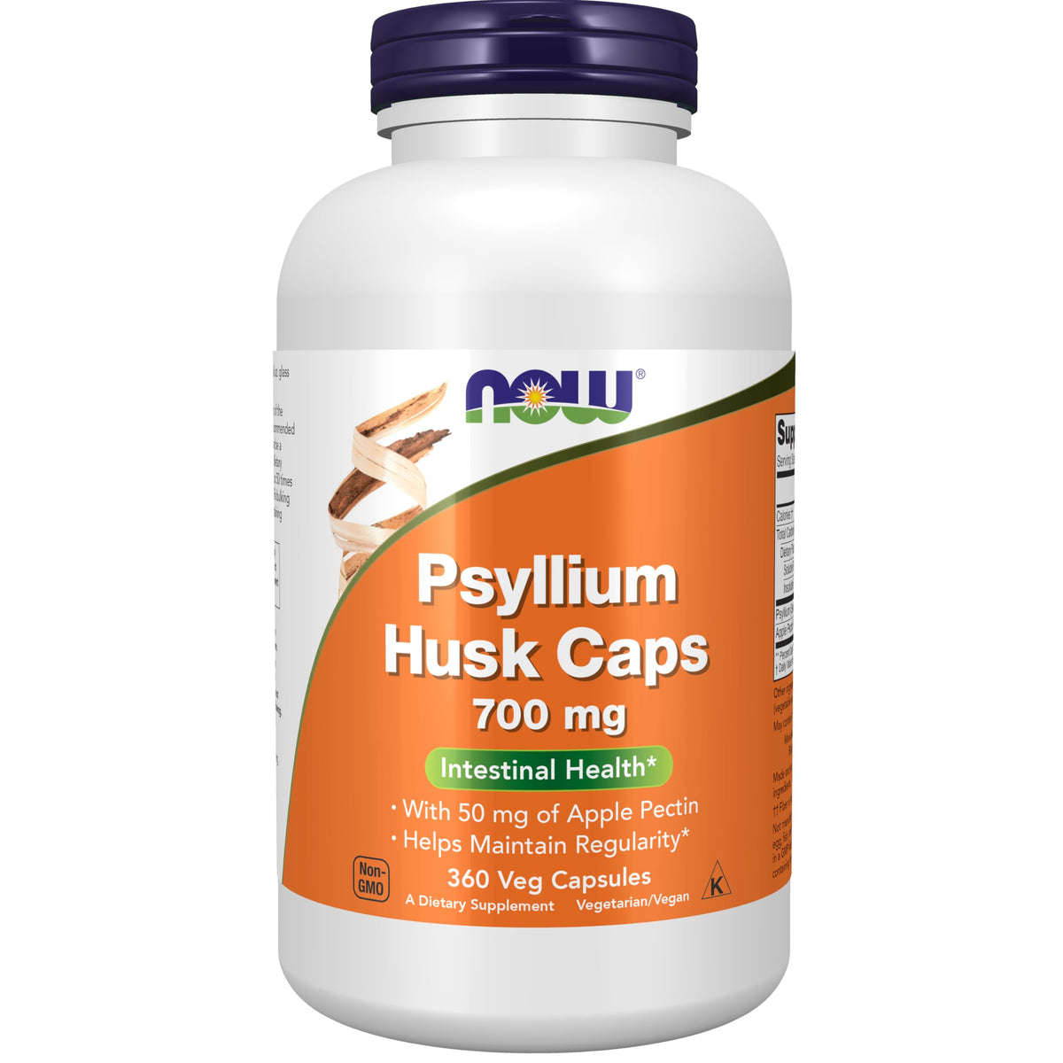 NOW front bottle label showing product name and capsule count for quick identification