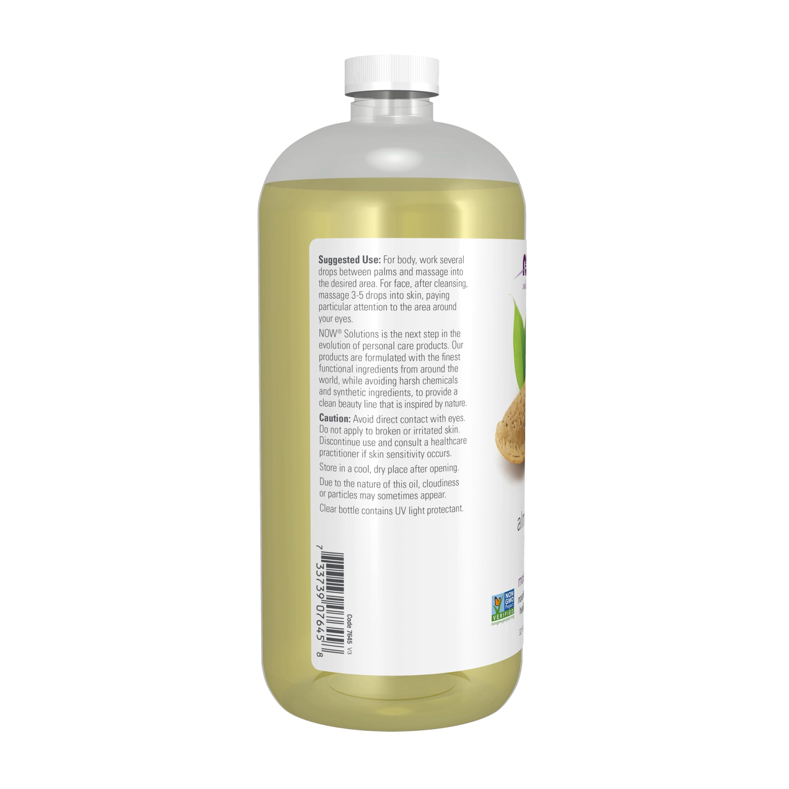 NOW oil on hand demonstrating lightweight absorption and softening benefit
