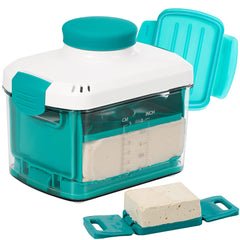 NOYA front view of tofu press showing compact, space-saving design and quick pressing benefits