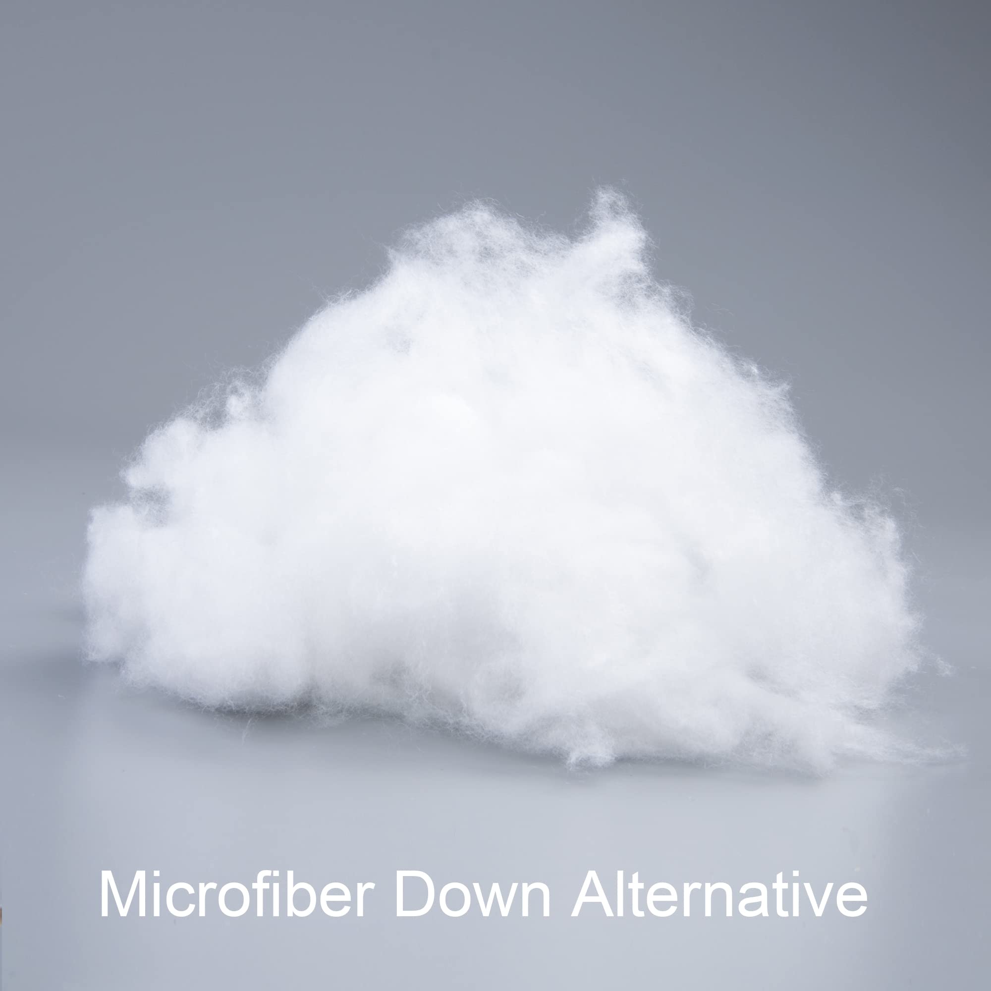 NTBAY microfiber fill detail showing fluffy down alternative comfort