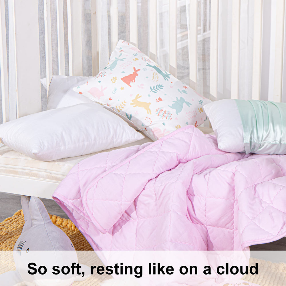 NTBAY pillow in travel bag on nap mat for portable daycare comfort