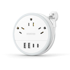 NTONPOWER front view showing outlets and ports with compact convenience
