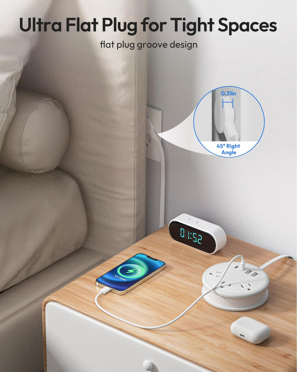 NTONPOWER held in hand to demonstrate compact travel-friendly size