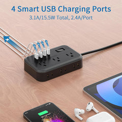 NTONPOWER USB ports close-up showing USB-C and USB-A fast charging capability