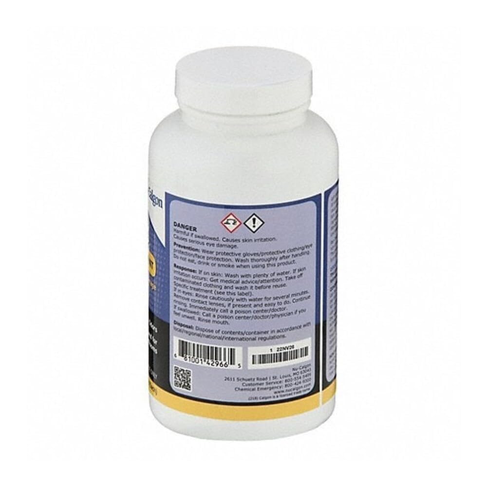 Nu-Calgon close-up of Pan-Treat tablet dissolving to prevent scum