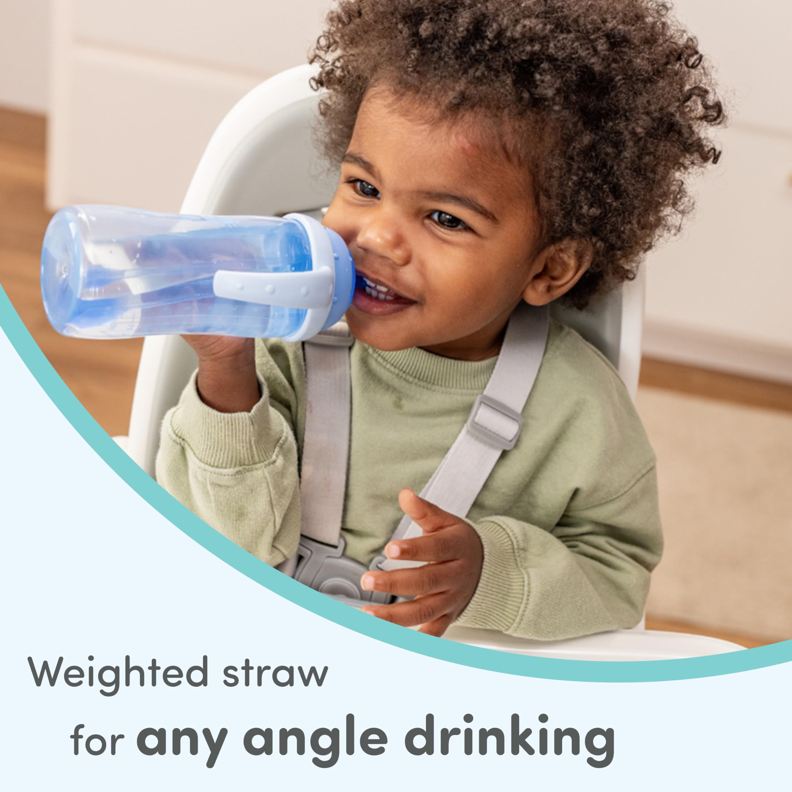 NUK side view assembled cup showing 10oz capacity and ergonomic shape