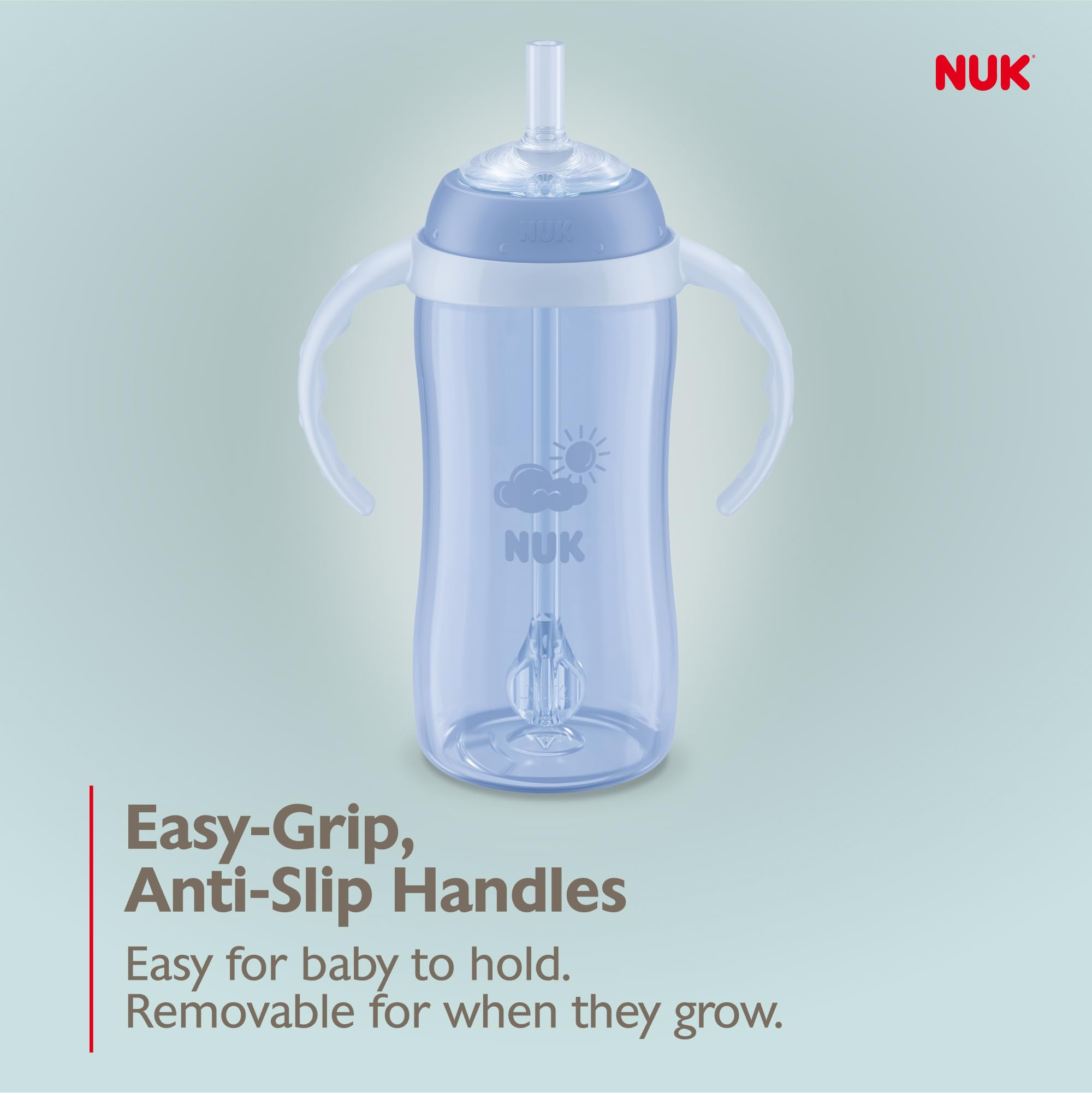 NUK cup in dishwasher rack showing dishwasher-safe convenience