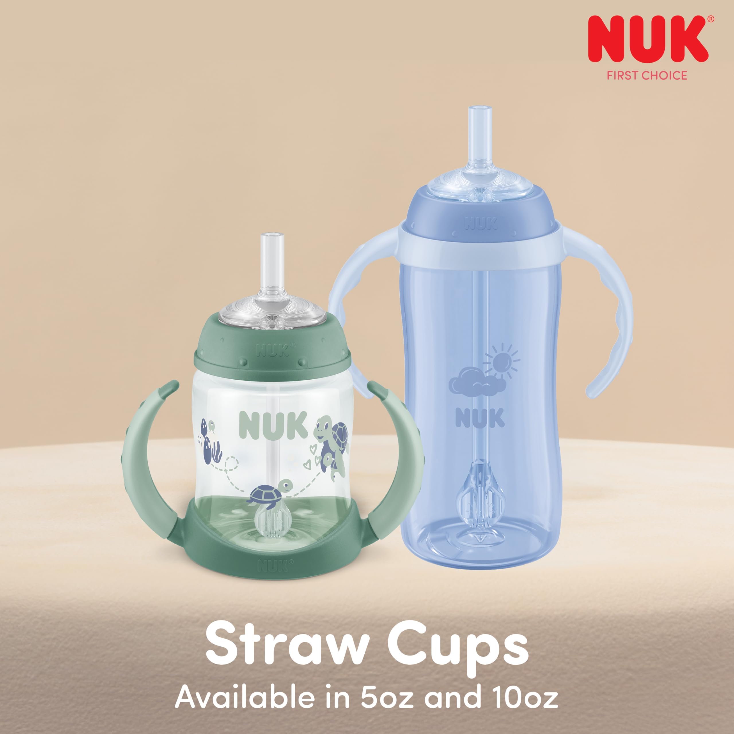 NUK toddler holding cup independently demonstrating self-feeding confidence