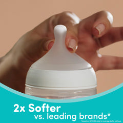 NUK SafeTemp color indicator visible for safe feeding temperature