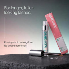 NuOrganic Cosmic Lash brush detail demonstrating precise application for definition