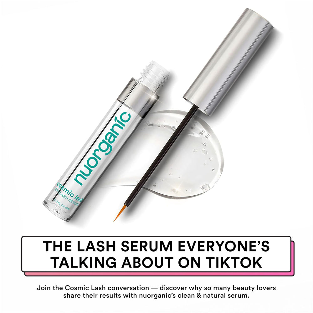 NuOrganic Cosmic Lash apple stem cell extract visual highlighting botanical technology