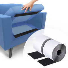 Nurkul front packaging showing two black hook and loop rolls with dimensions and benefits