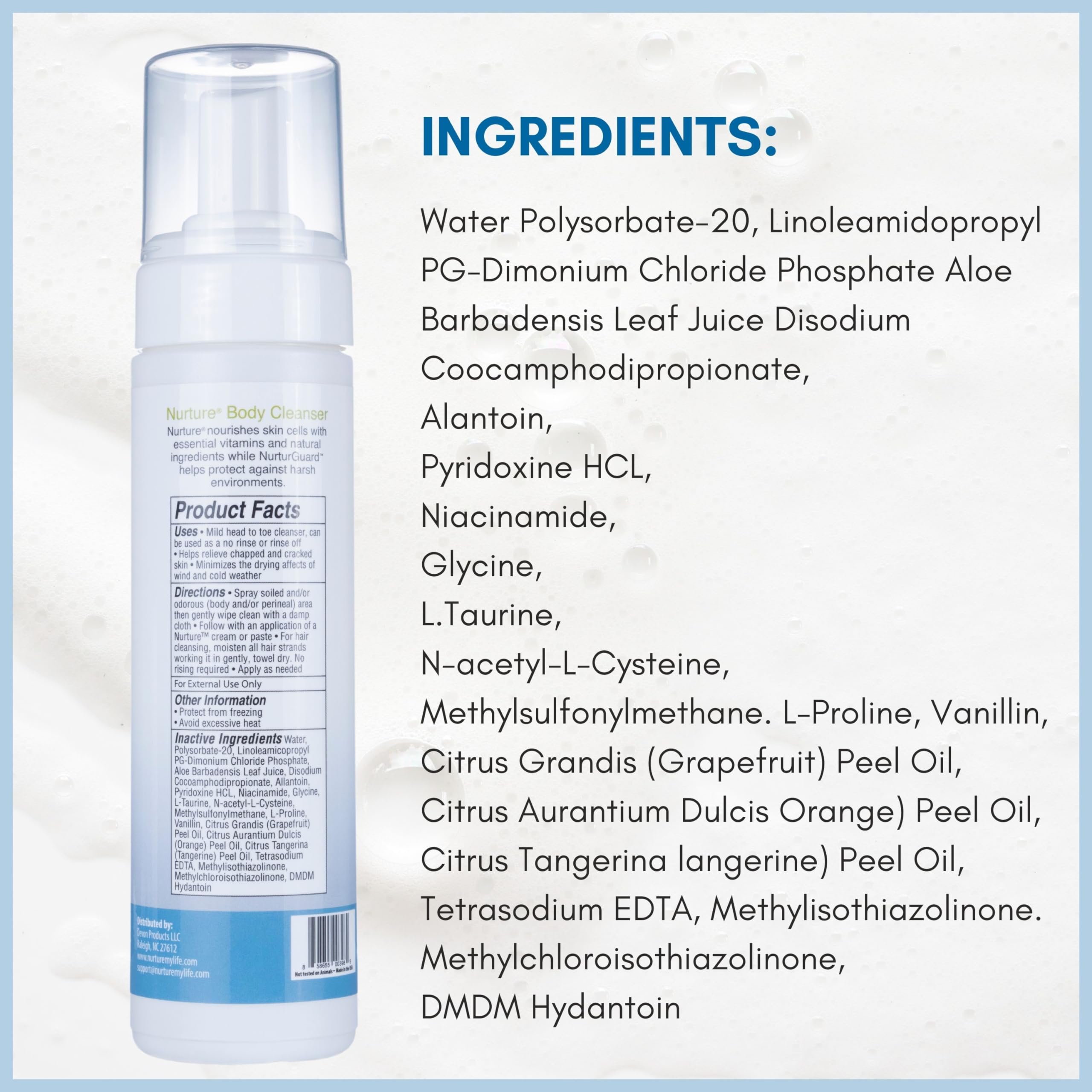 Nurture Valley bedside bottle used in caregiving scenario, easy hygiene support