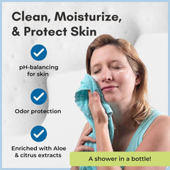 Nurture Valley foam applied to hair demonstrating gentle waterless shampoo