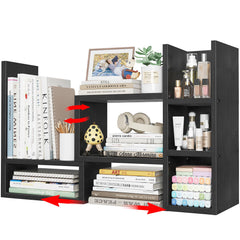 nutikas front view shelving showing organized desk and clear layout