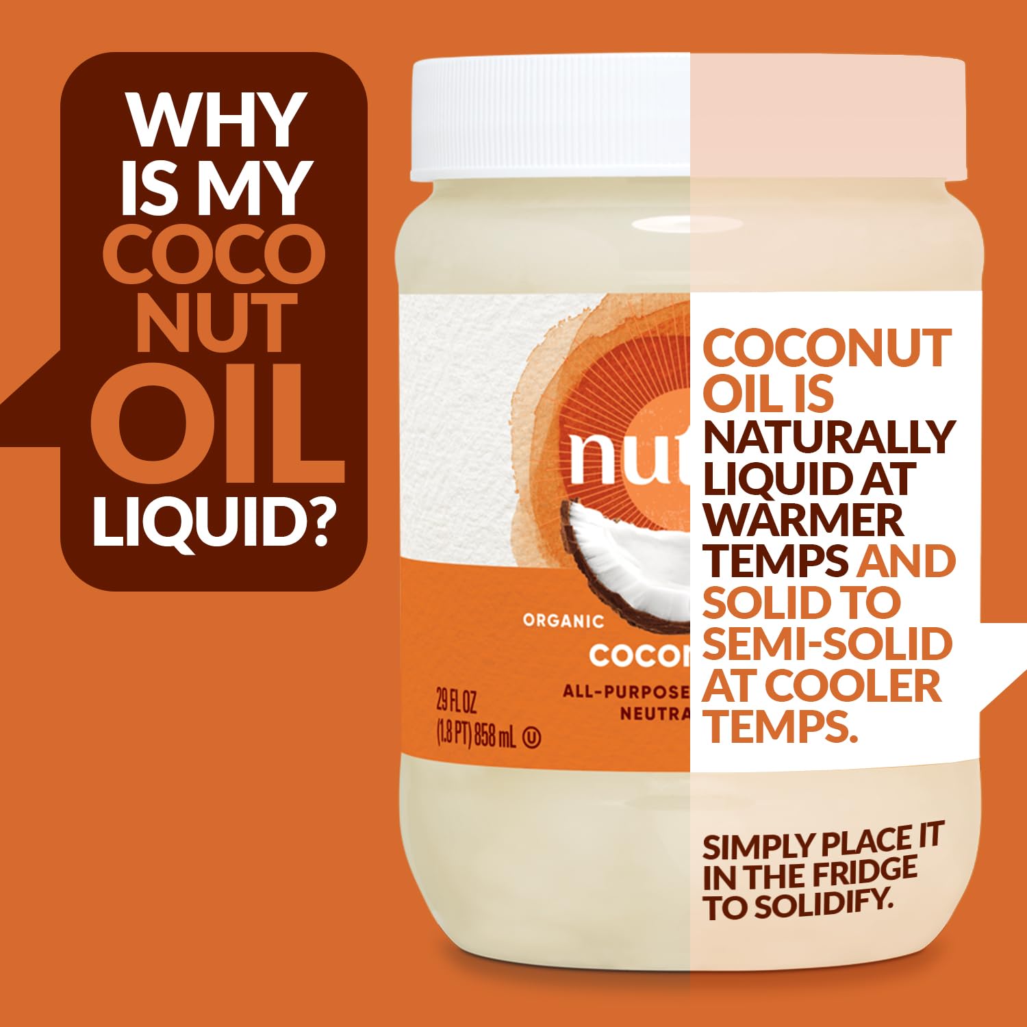 Applying Nutiva oil as a skin moisturizer and hair conditioner
