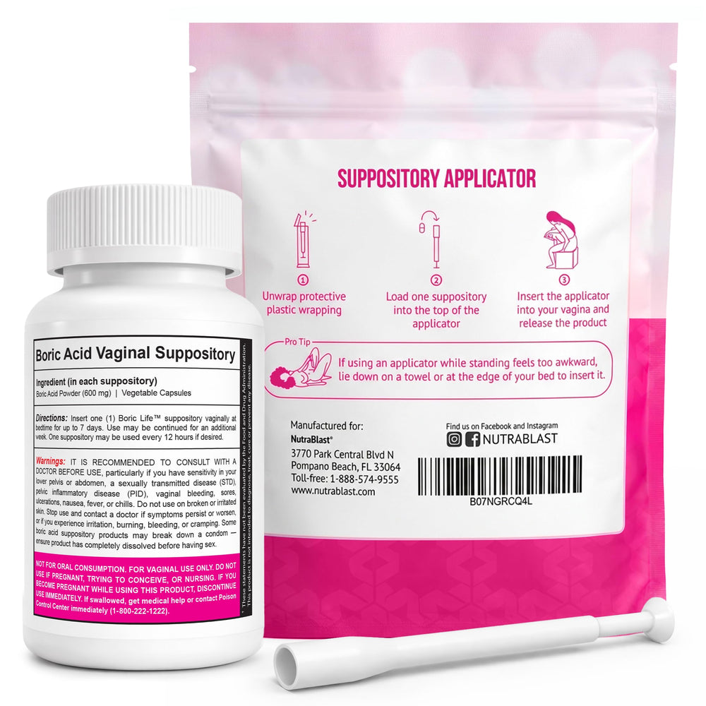 NutraBlast close-up of suppository texture illustrating smooth, easy-to-insert shape