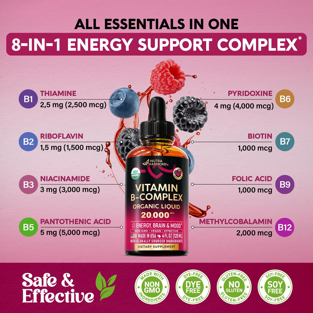 NUTRAHARMONY ingredient label highlighting USDA Organic and clean formula