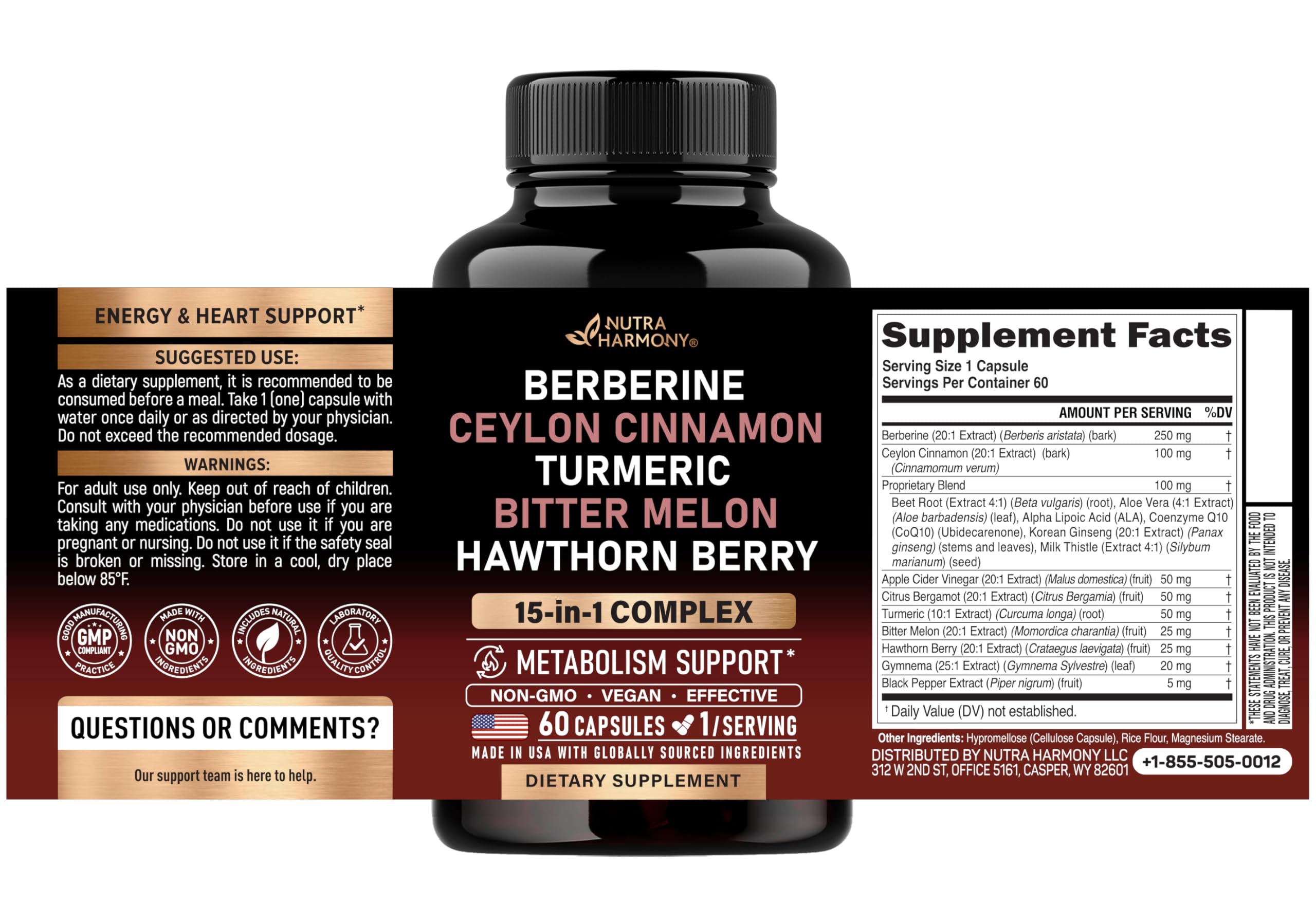 NUTRAHARMONY capsules close-up showing smooth capsule texture
