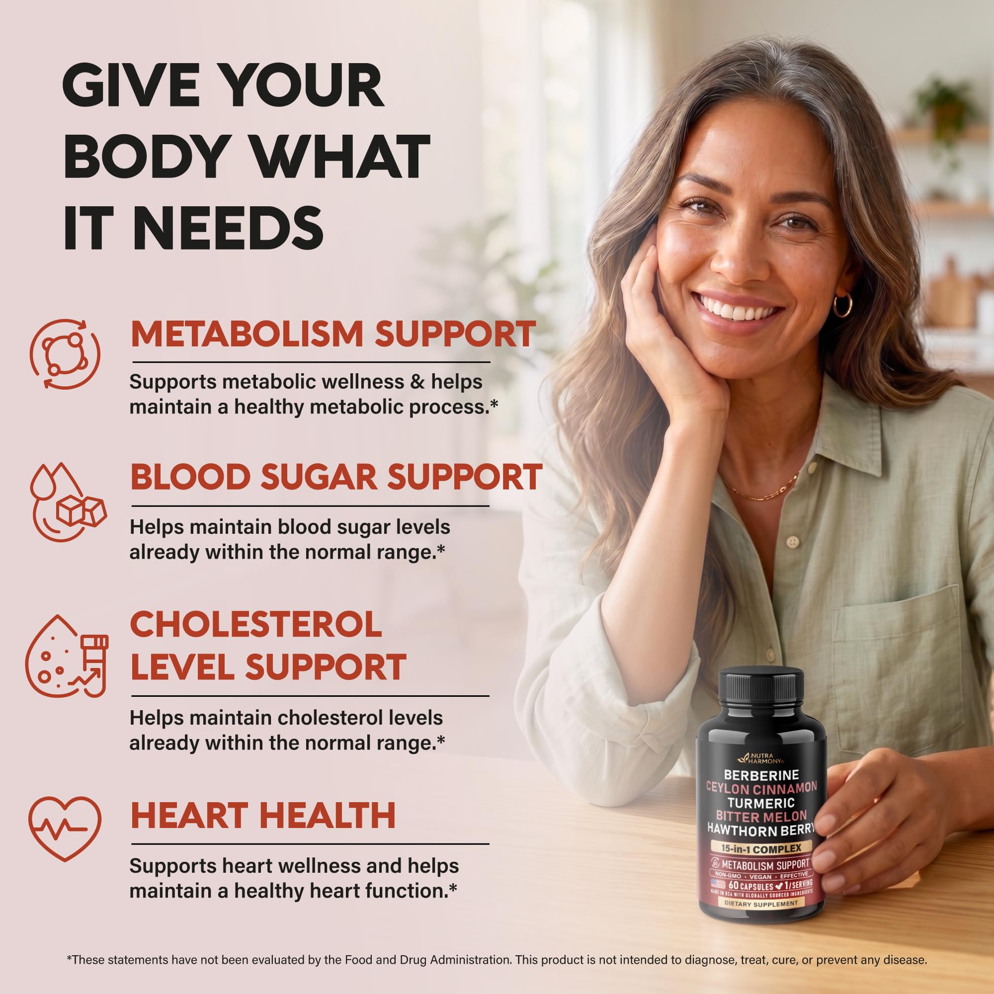NUTRAHARMONY Ceylon cinnamon bark detail highlighting premium ingredient