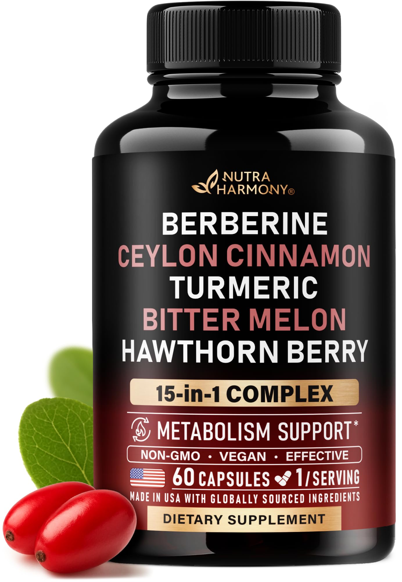 NUTRAHARMONY front packaging showing product and benefits