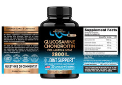 NUTRAHARMONY top label closeup highlighting 2800 mg per serving for clarity