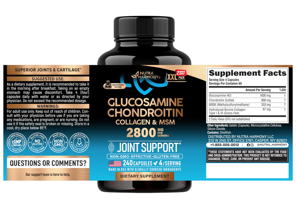 NUTRAHARMONY capsule closeup highlighting smooth gelatin capsule and dosage clarity