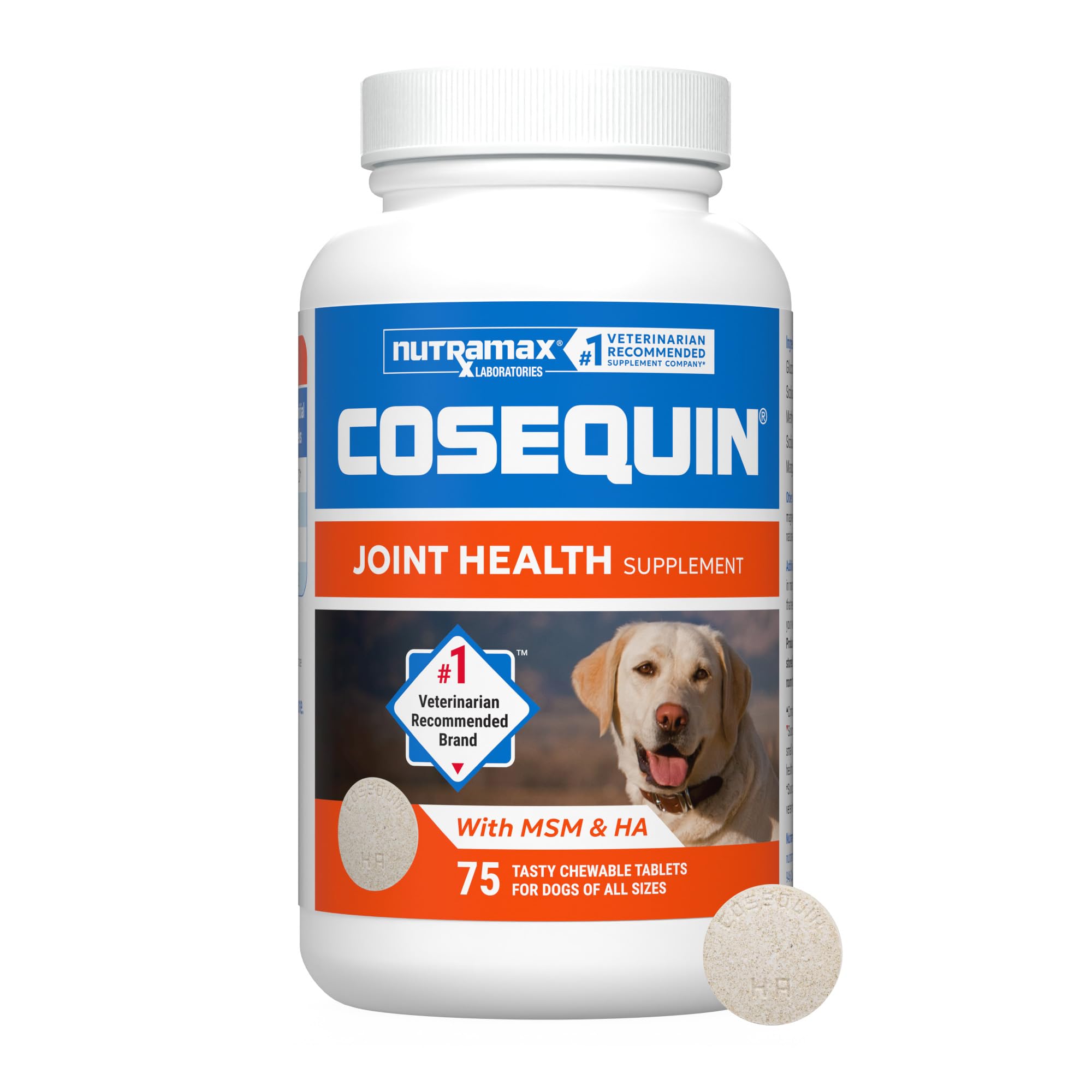 Nutramax Cosequin front packaging showing product and benefit for joint support