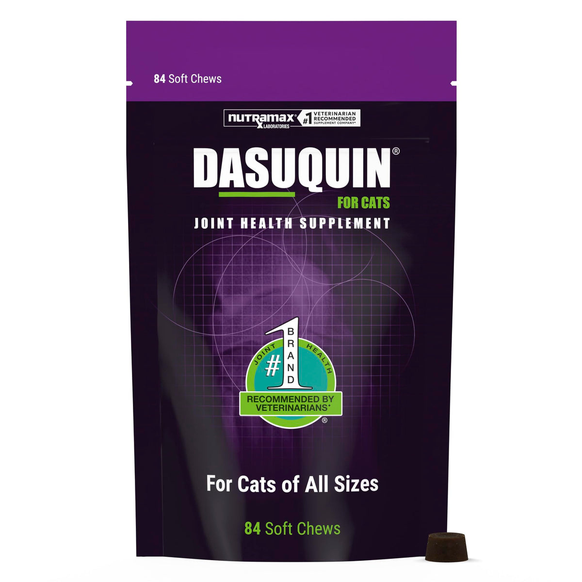 Nutramax Dasuquin front packaging showing brand and product benefits