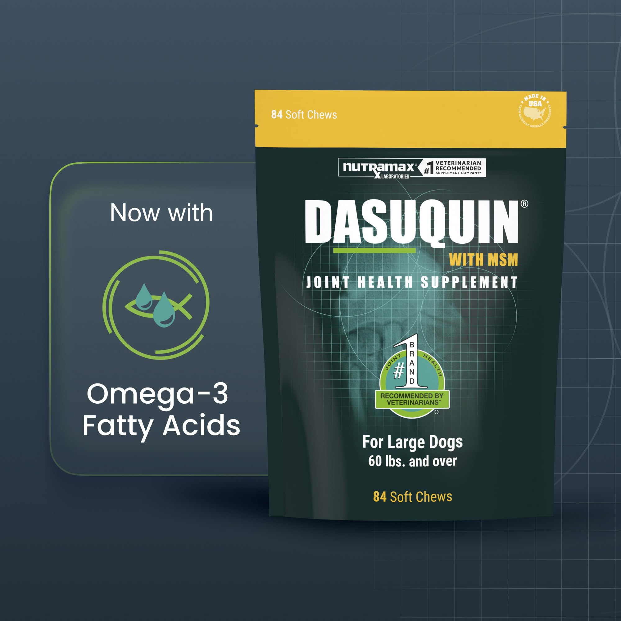 Nutramax Dasuquin soft chew close-up highlighting palatable texture