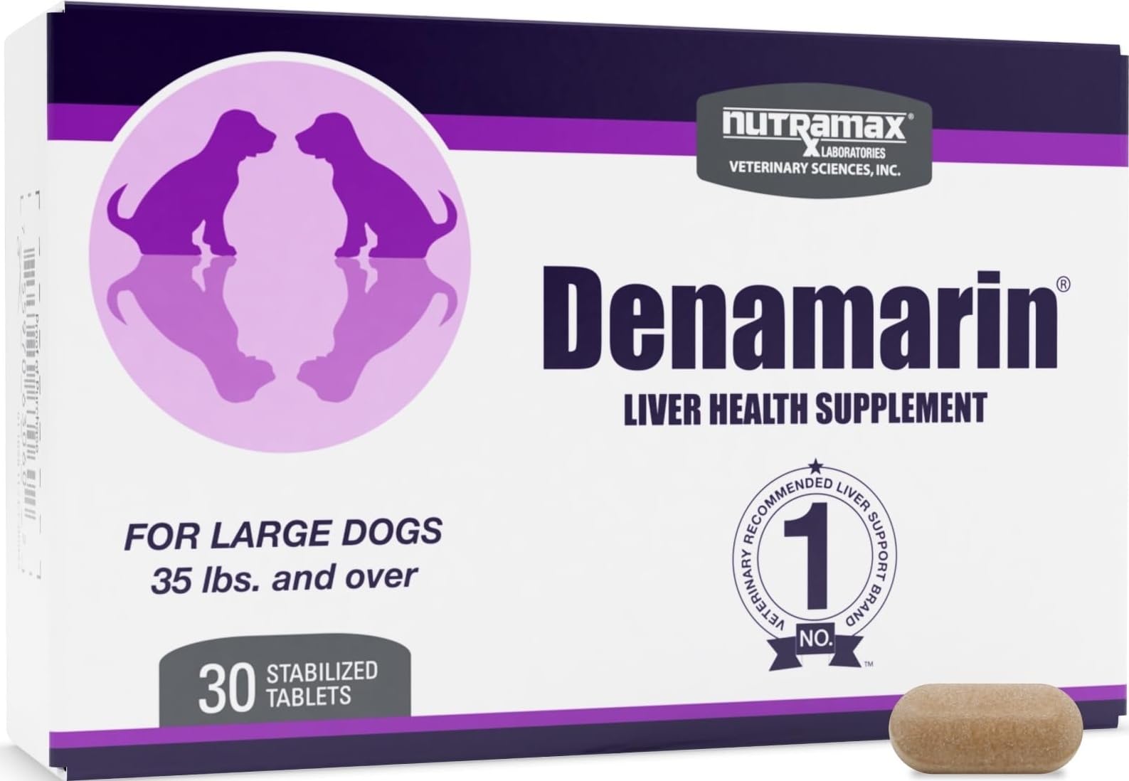 Nutramax Denamarin front packaging showing product and benefits