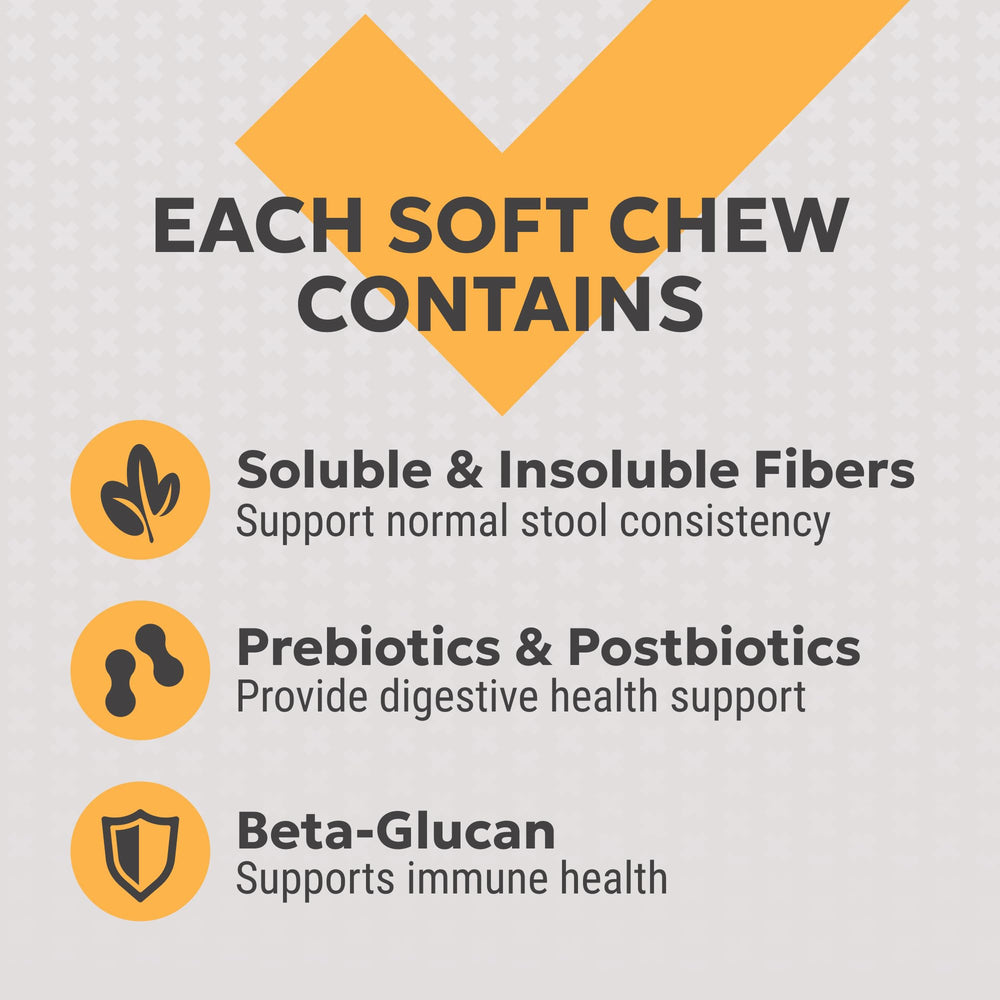 Nutramax Filaquin chew broken in half showing soft texture for easy dosing