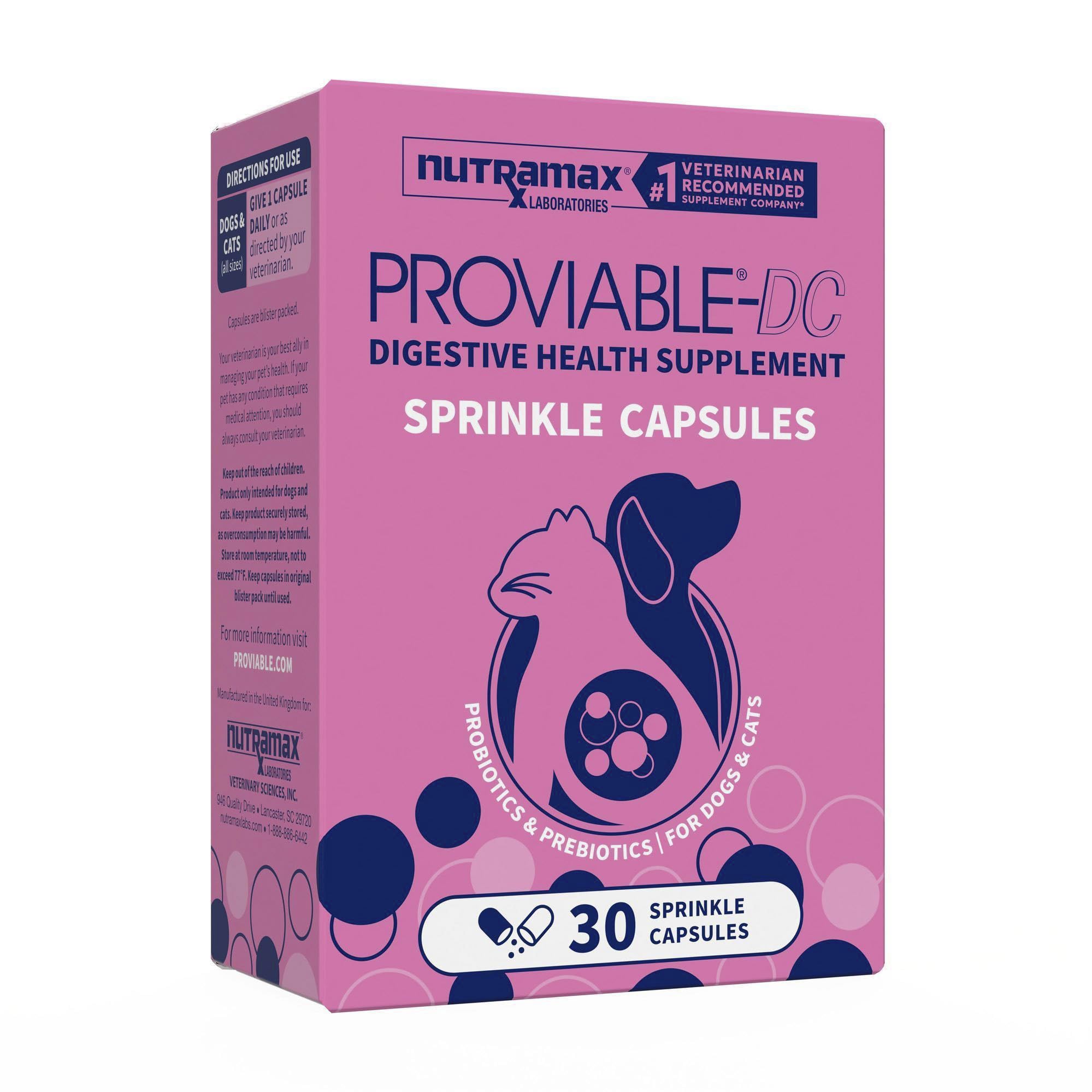 Nutramax Proviable front packaging showing product and benefit