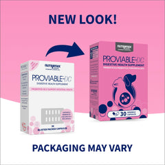 Nutramax Proviable open capsule powder highlighting easy-sprinkle benefit