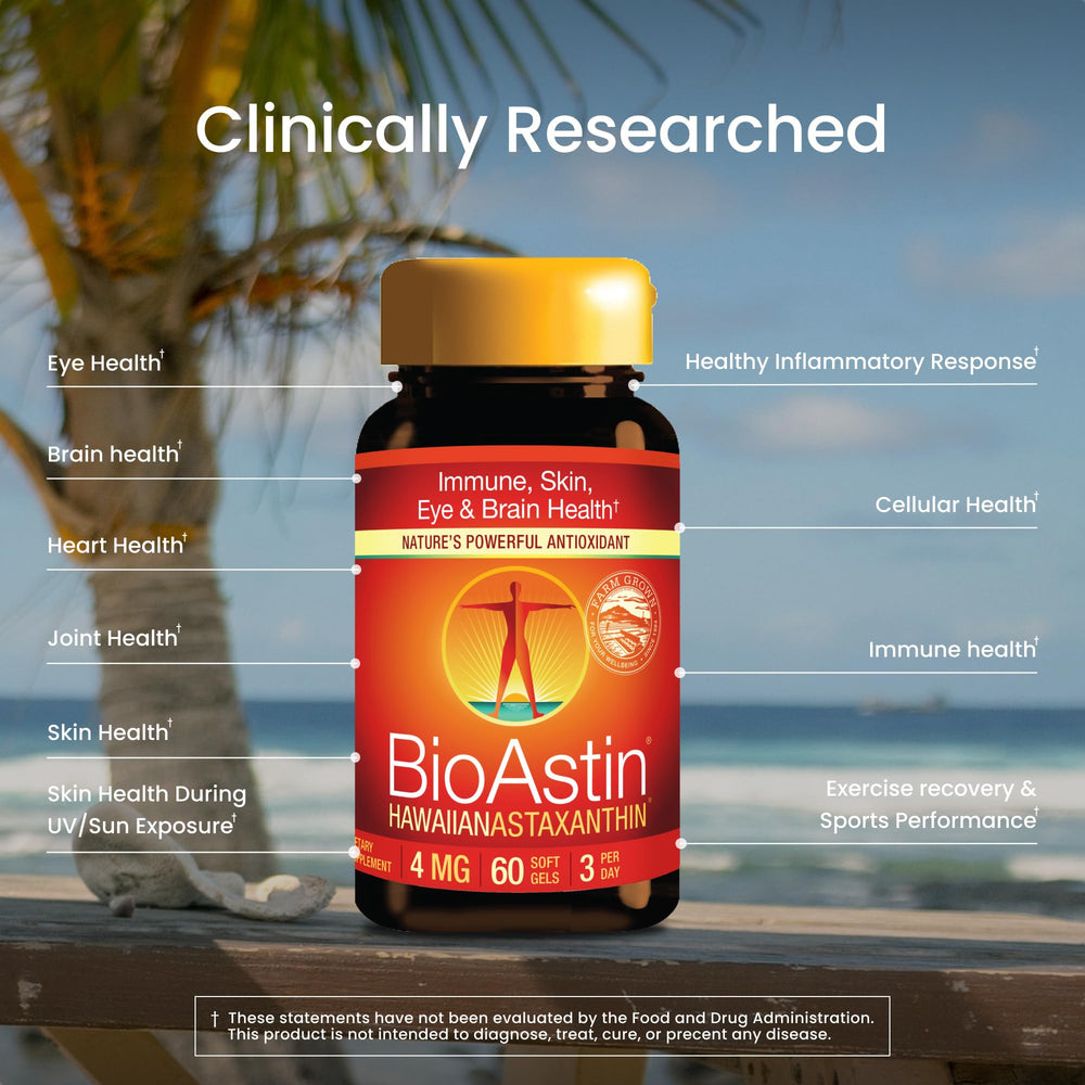 Nutrex Hawaii label ingredients panel highlighting potency and allergen-free benefits