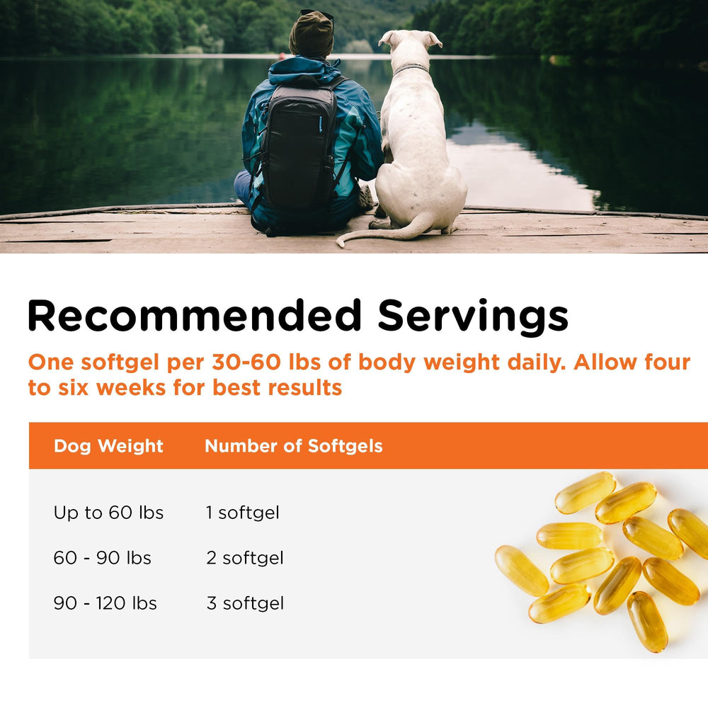 Nutri-Vet nutrition label close shot showing EPA DHA content and vitamins
