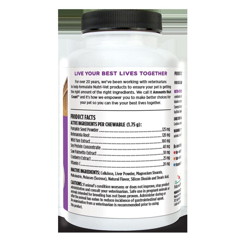 Nutri-Vet tablet next to hand for size comparison and portion guidance