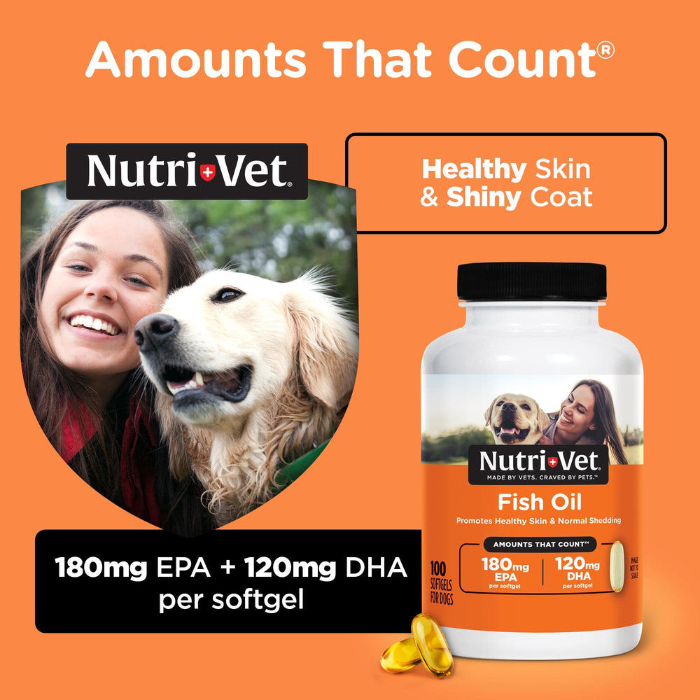 Nutri-Vet softgel close-up highlighting smooth texture and easy-to-feed shape