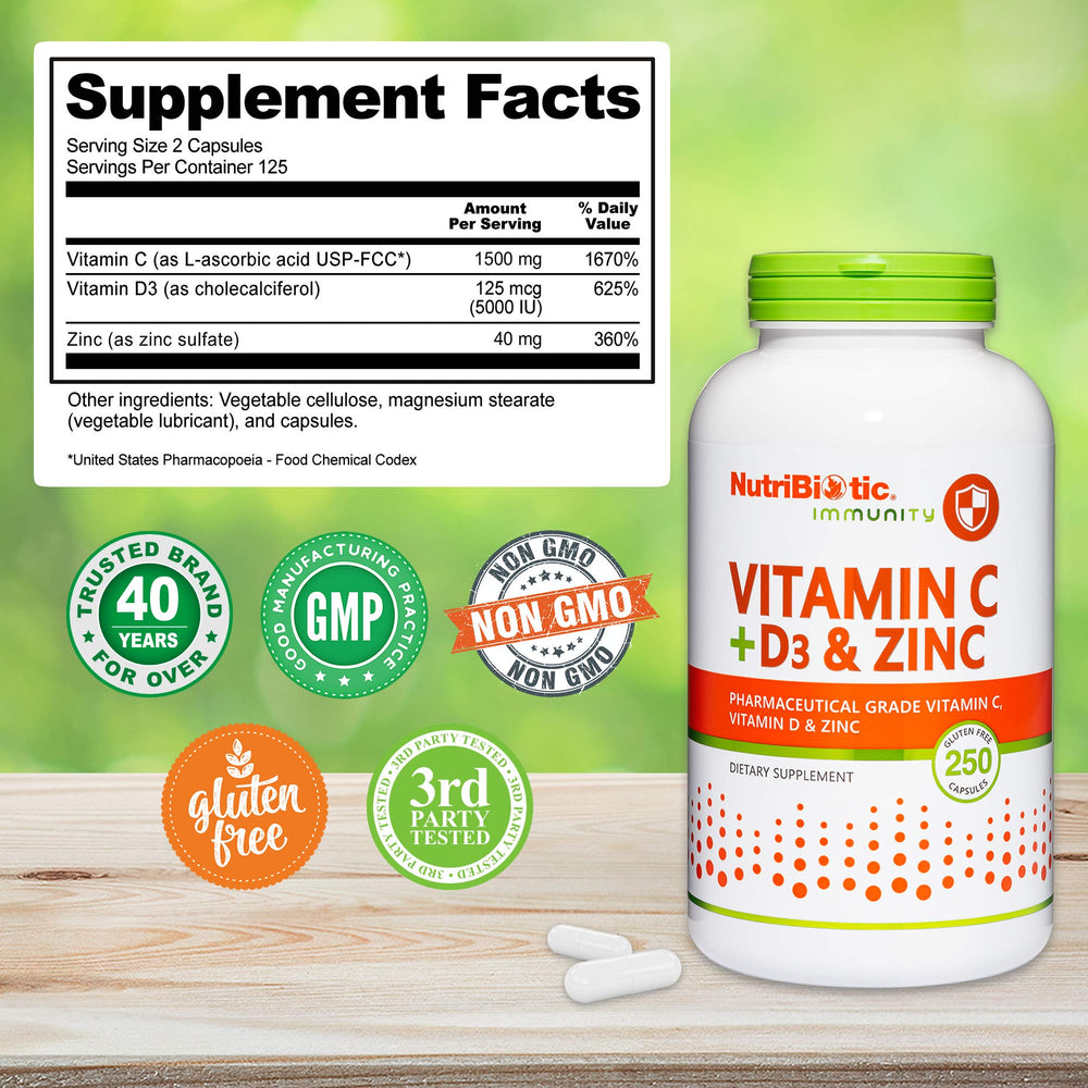 NutriBiotic capsules on spoon show convenient portion and size