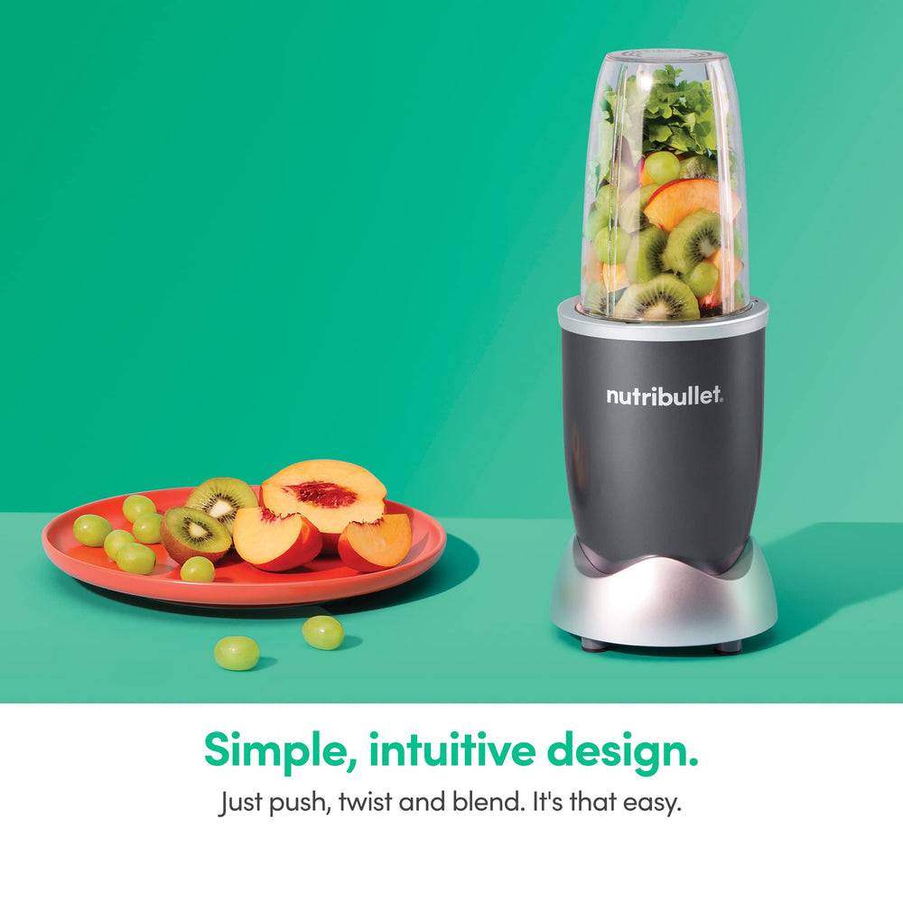 NutriBullet assembled side profile demonstrating compact storage and daily use ease